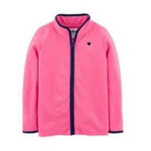 Osh Kosh B’gosh fleece pink zip up sweater